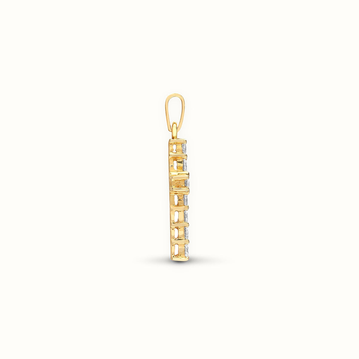 18ct Gold Natural Diamond Cross