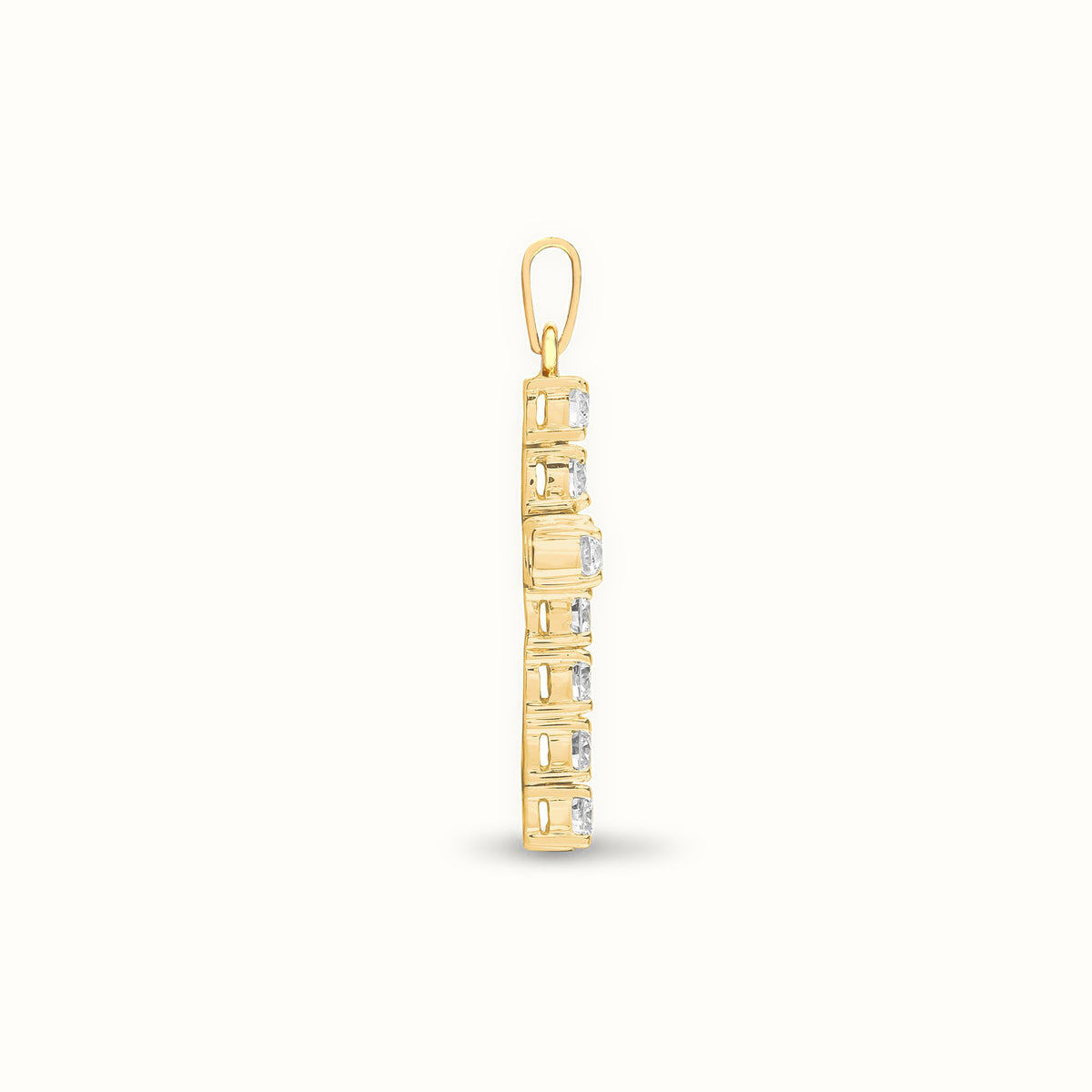18ct Gold Natural Diamond Cross
