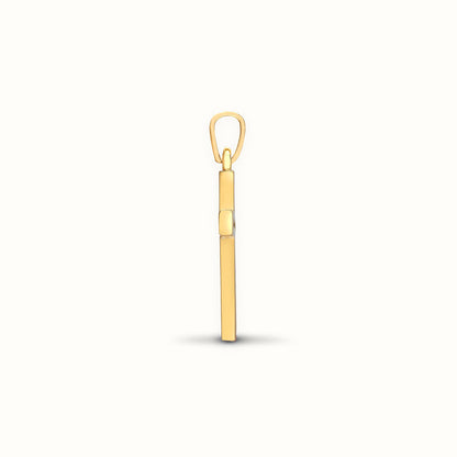18ct Yellow Gold Natural Diamond Cross