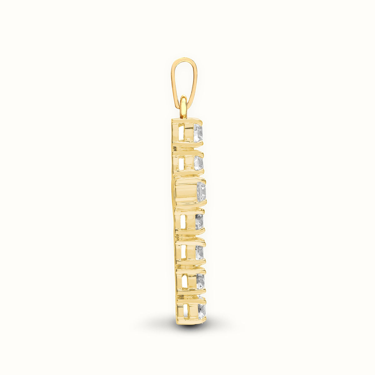 18ct Gold Natural Diamond Cross