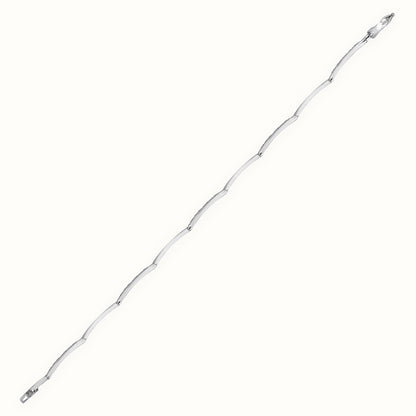 9ct White Gold Natural Diamond Bracelet