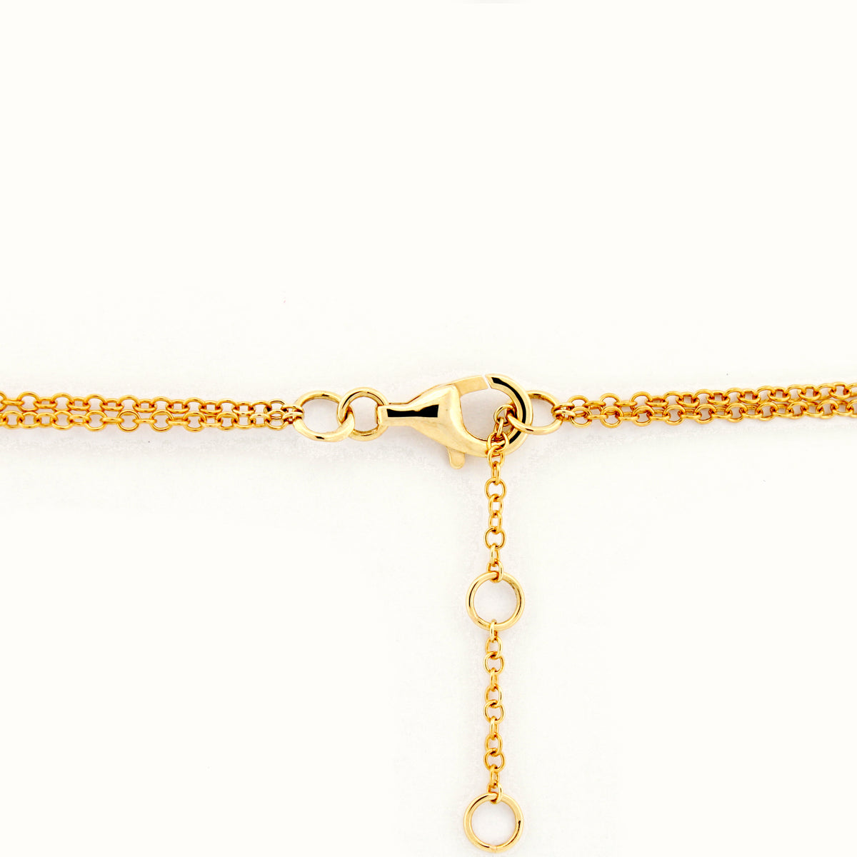 9ct Yellow 0.10ct Diamond Links Bracelet