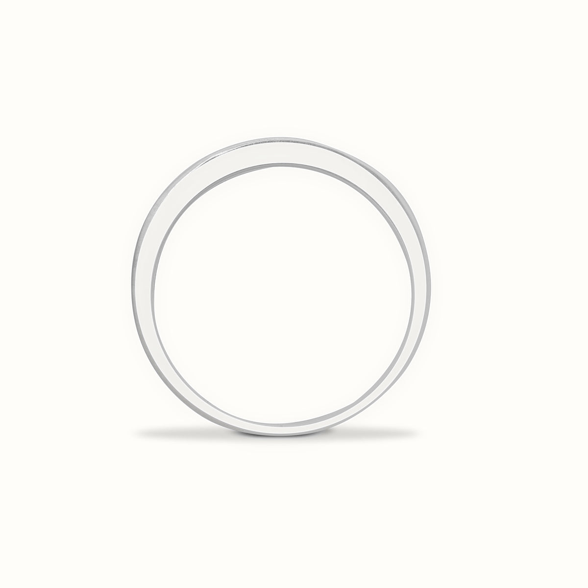 9ct White Gold Natural Diamond Half Eternity Ring