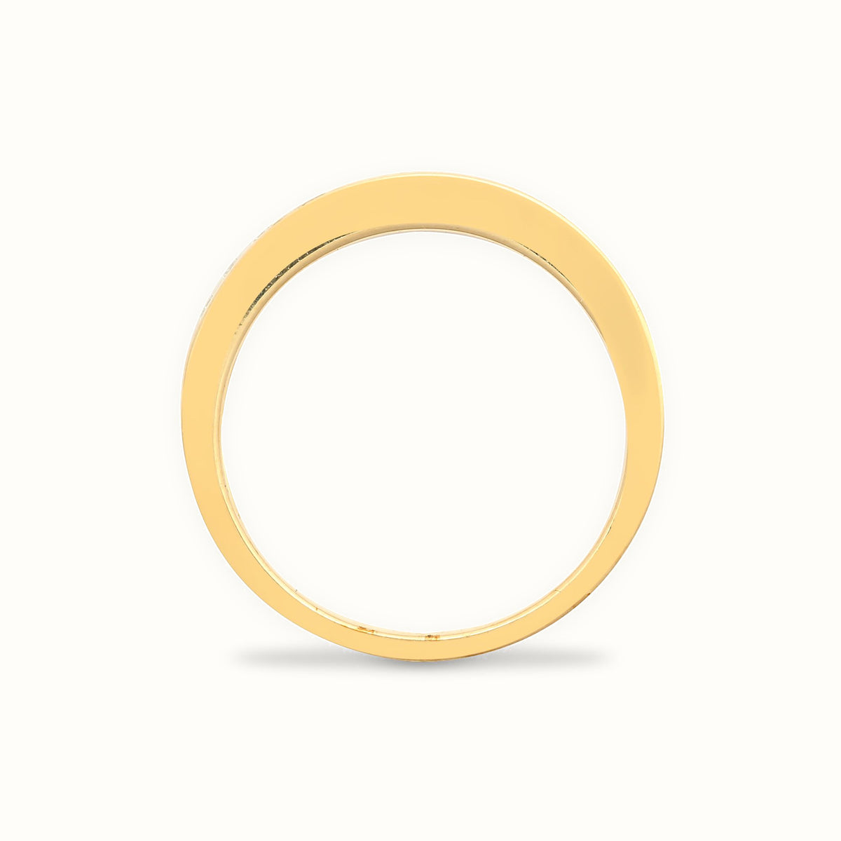 9ct Yellow Gold Natural Diamond Half Eternity Ring