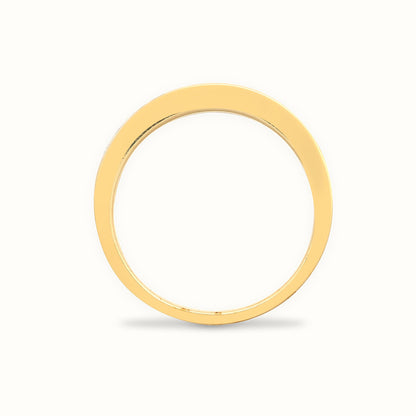 9ct White Gold Natural Diamond Half Eternity Ring