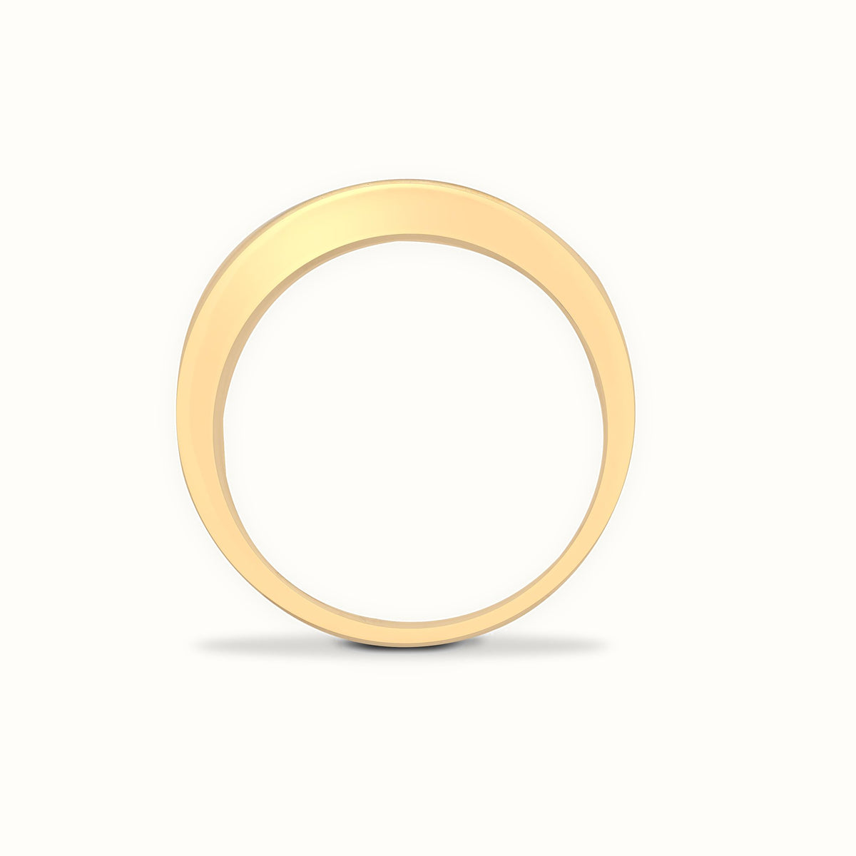 9ct Yellow Gold Natural Diamond Half Eternity Ring