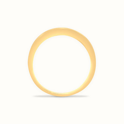 9ct Yellow Gold Natural Diamond 14pts & Sapphire 26pts Channel Set Half Eternity Ring