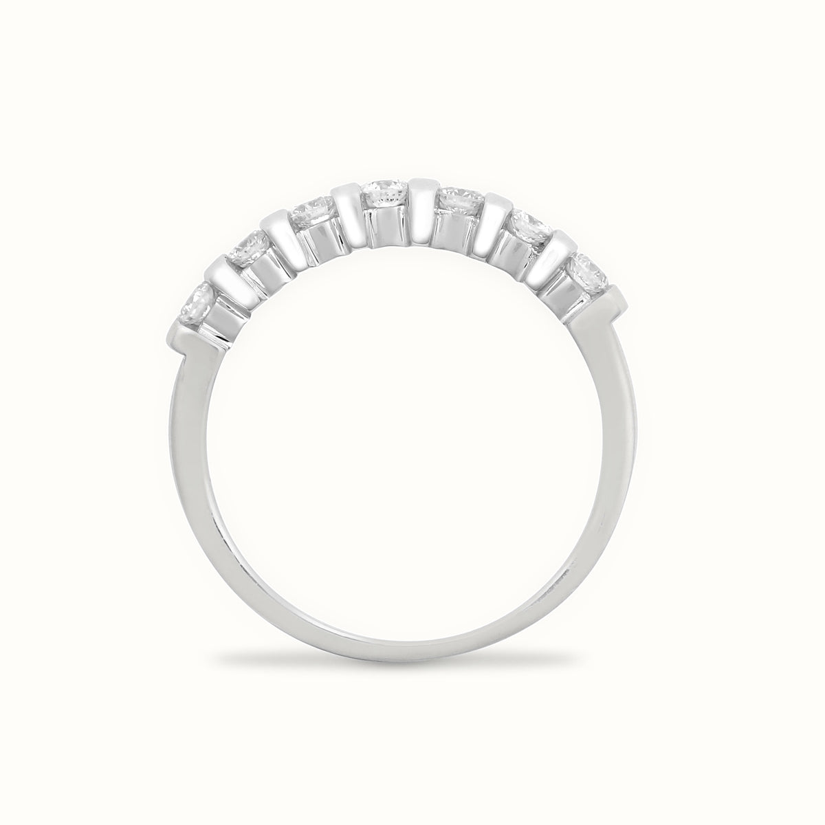 9ct White Gold Natural Diamond Ring