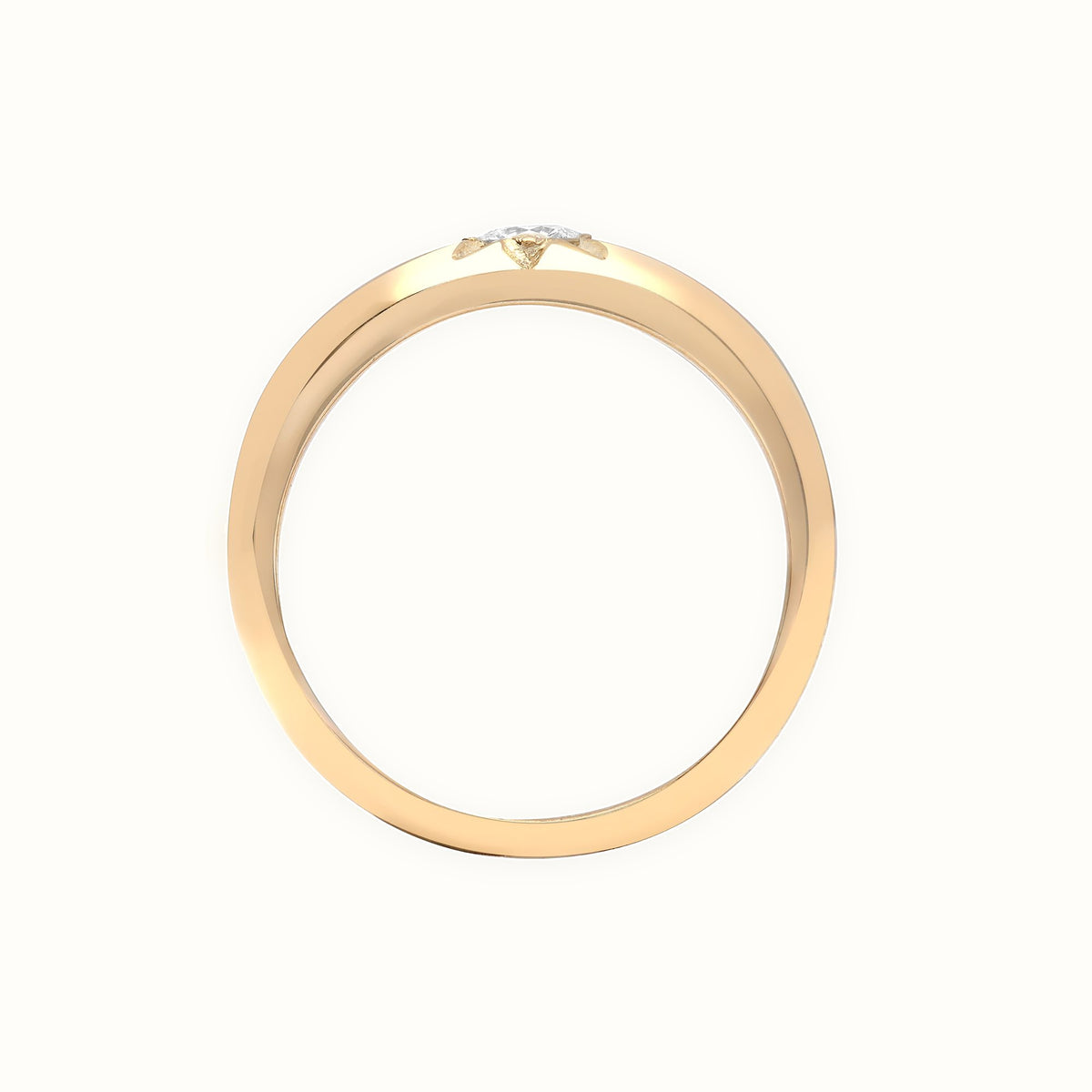 9ct Yellow Gold Natural Diamond Ring