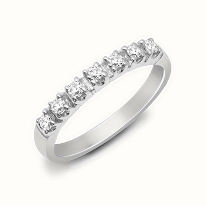 9ct White Gold Natural Diamond Ring