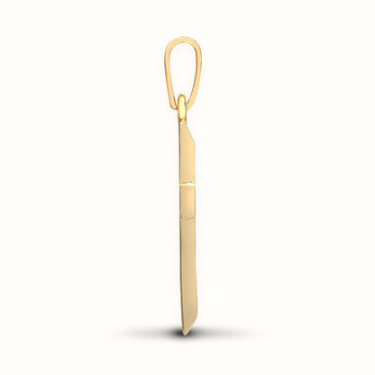 9ct Yellow Gold Natural Diamond Cross