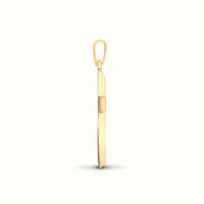9ct Yellow Gold Natural Diamond Cross
