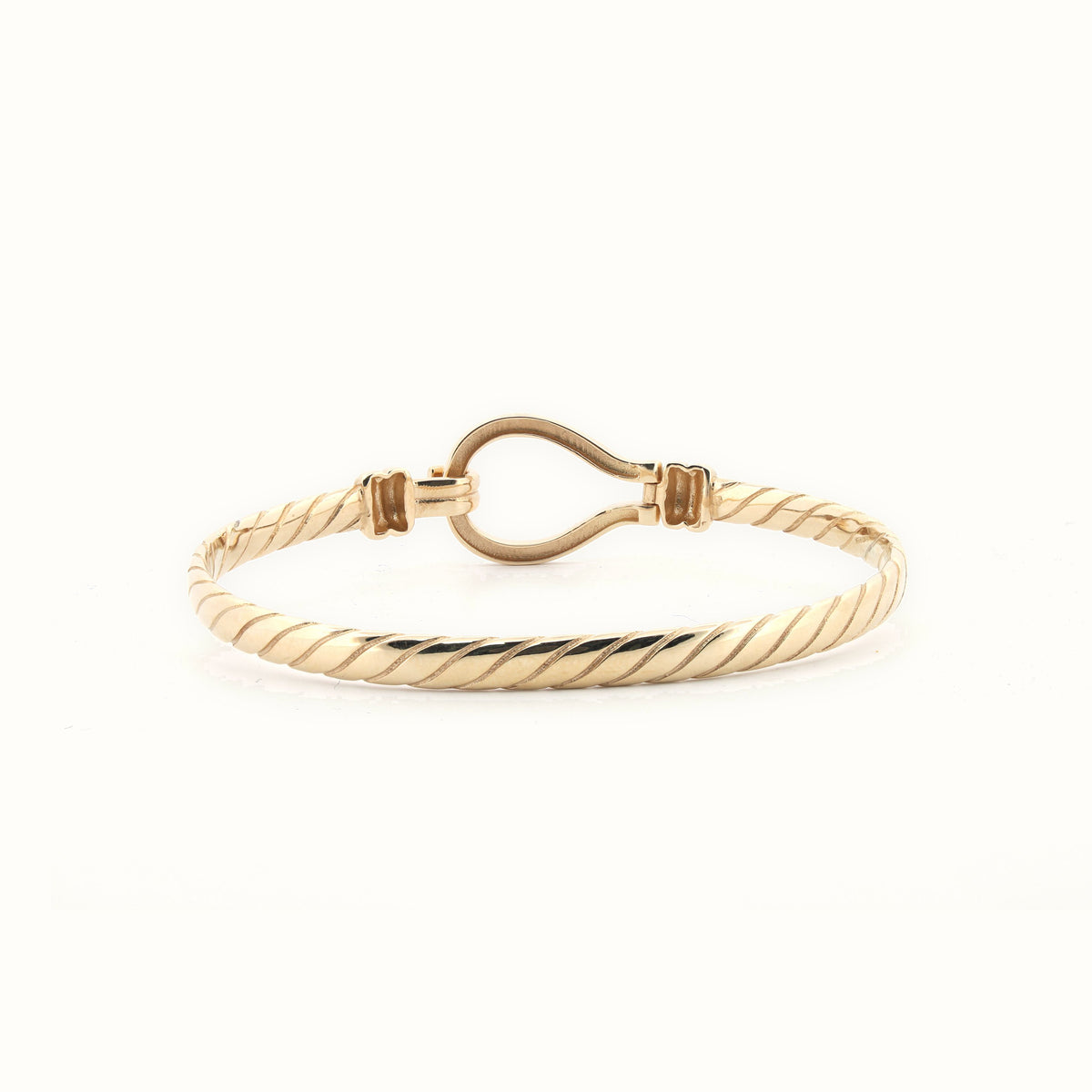 9ct Yellow Ladies hook Bangle
