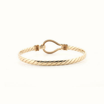 9ct Yellow Ladies hook Bangle