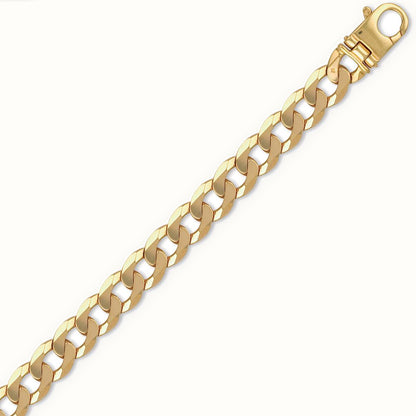 9ct Yellow Gold Traditional Heavy Weight Curb Link Gauge