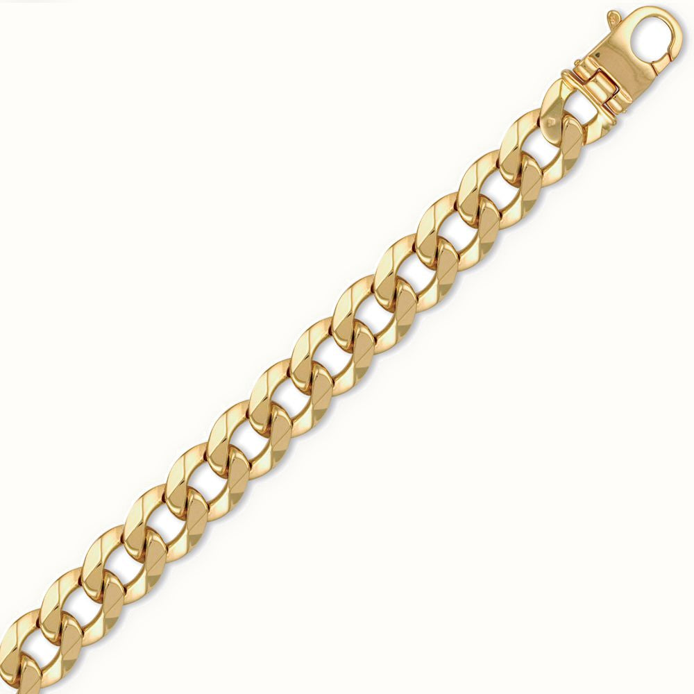 9ct Yellow Gold Traditional Heavy Weight Curb Link Gauge