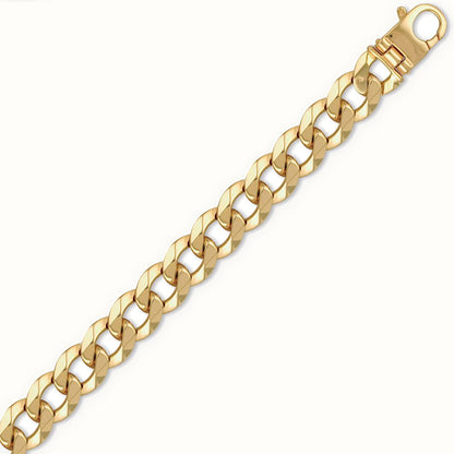 9ct Yellow Gold Traditional Heavy Weight Curb Link Gauge