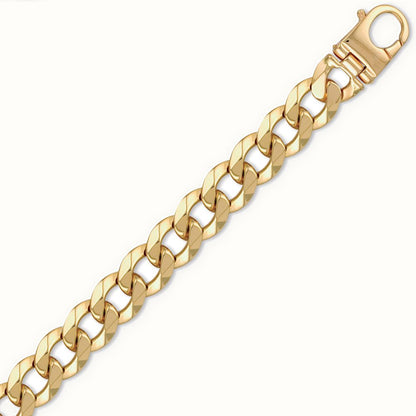 9ct Yellow Gold Traditional Heavy Weight Curb Link Gauge