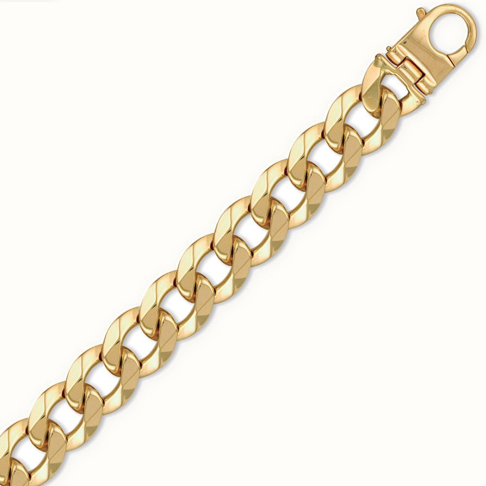 9ct Yellow Gold Traditional Heavy Weight Curb Link Gauge