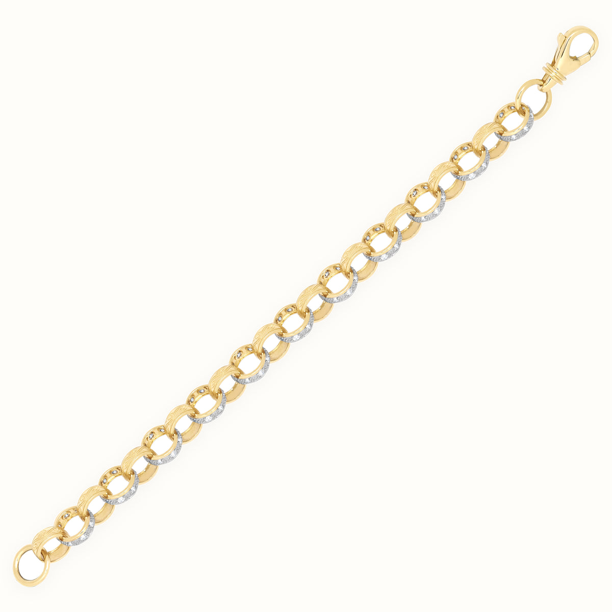 9ct Yellow Gold CZ set and Belcher Gauge