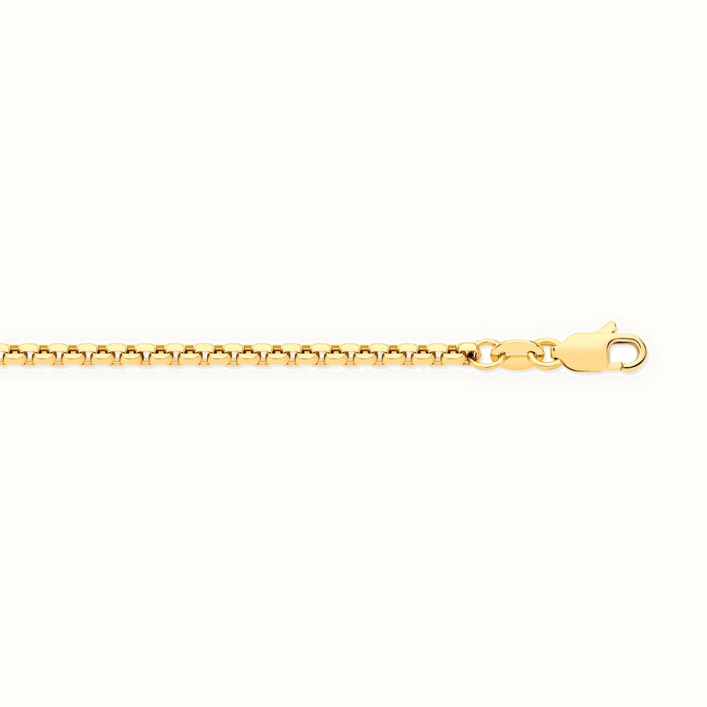9ct Yellow Gold Hollow Box Belcher