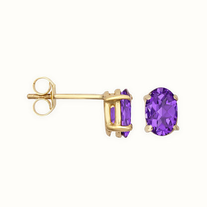 9ct Gold 6x4 Stud Earrings
