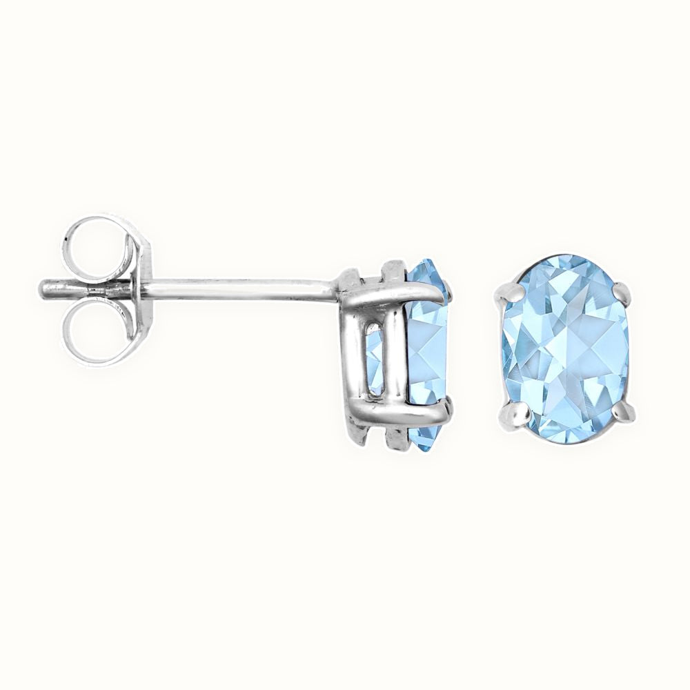 9ct Gold 6x4 Stud Earrings