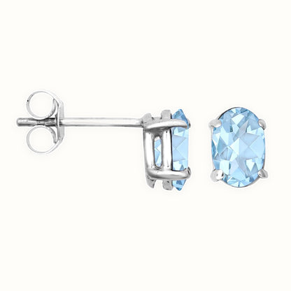 9ct Gold 6x4 Stud Earrings