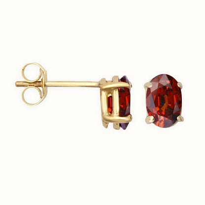 9ct Gold 6x4 Stud Earrings