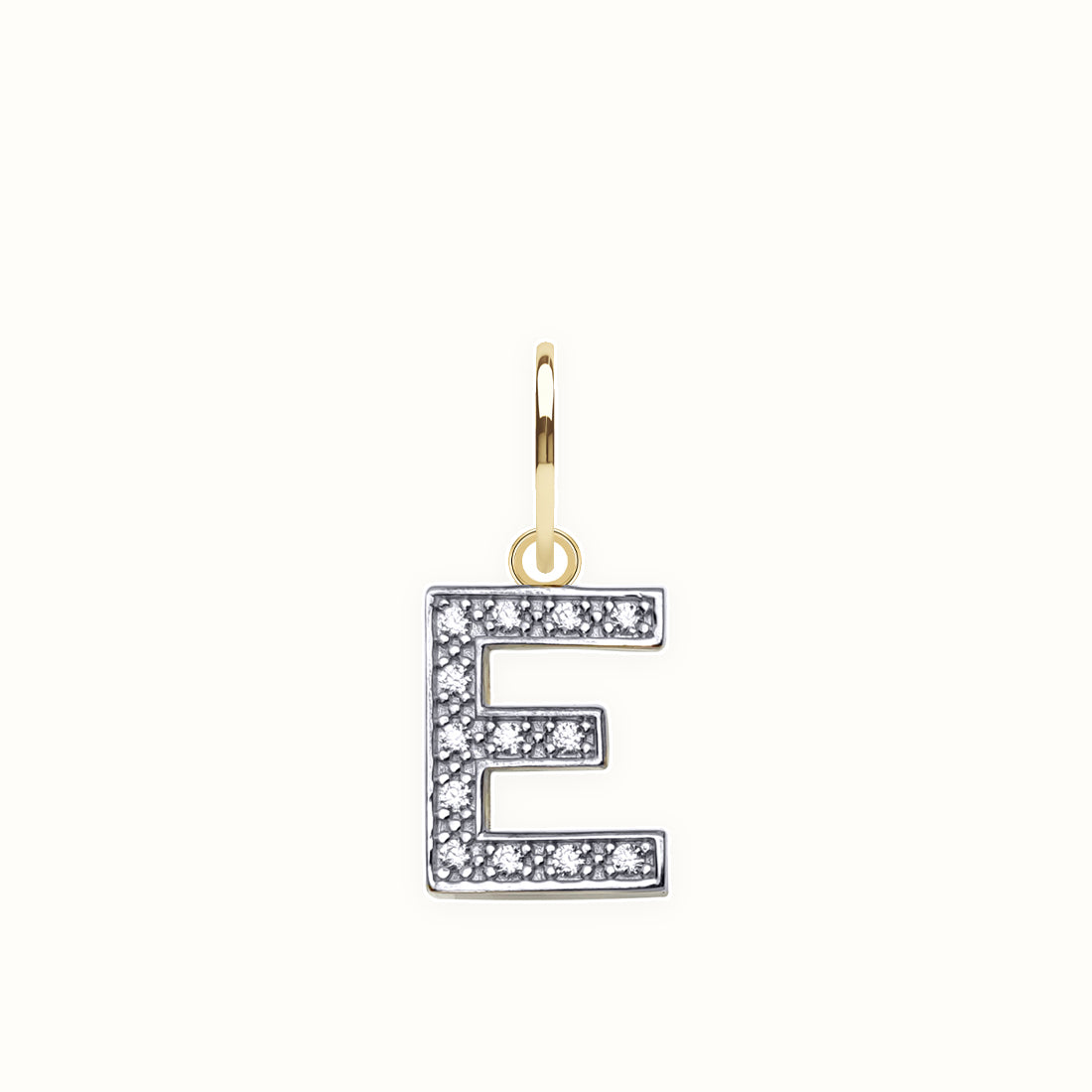 9ct Yellow Gold Cubic Zirconia Initial Pendant