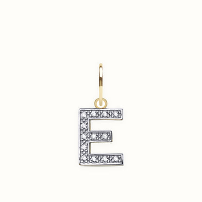9ct Yellow Gold Cubic Zirconia Initial Pendant