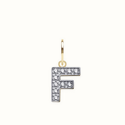 9ct Yellow Gold Cubic Zirconia Initial Pendant