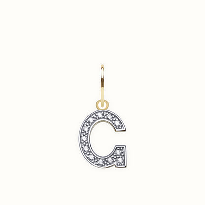 9ct Yellow Gold Cubic Zirconia Initial Pendant