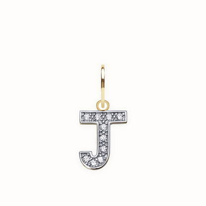 9ct Yellow Gold Cubic Zirconia Initial Pendant