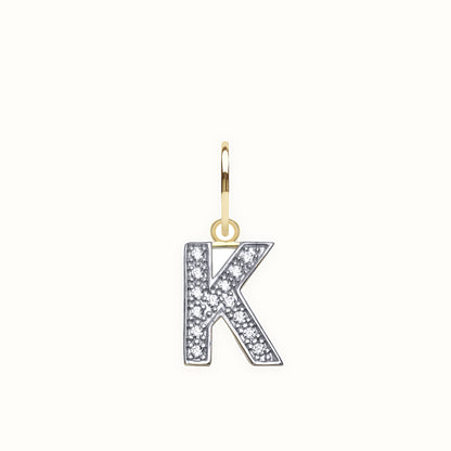 9ct Yellow Gold Cubic Zirconia Initial Pendant