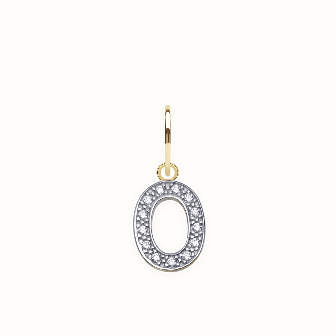 9ct Yellow Gold Cubic Zirconia Initial Pendant