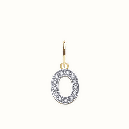9ct Yellow Gold Cubic Zirconia Initial Pendant