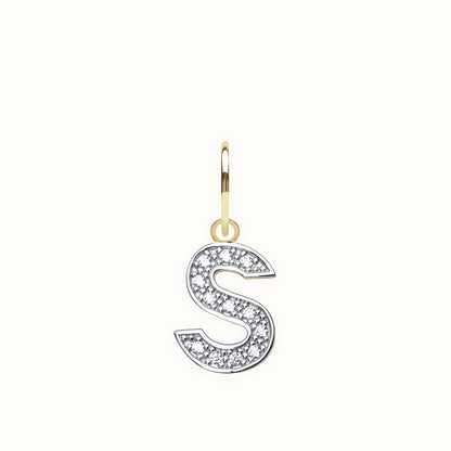 9ct Yellow Gold Cubic Zirconia Initial Pendant