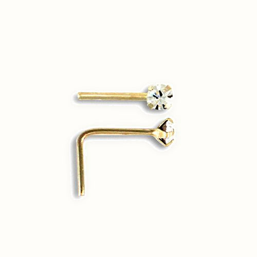 9ct Yellow Gold Nose Stud