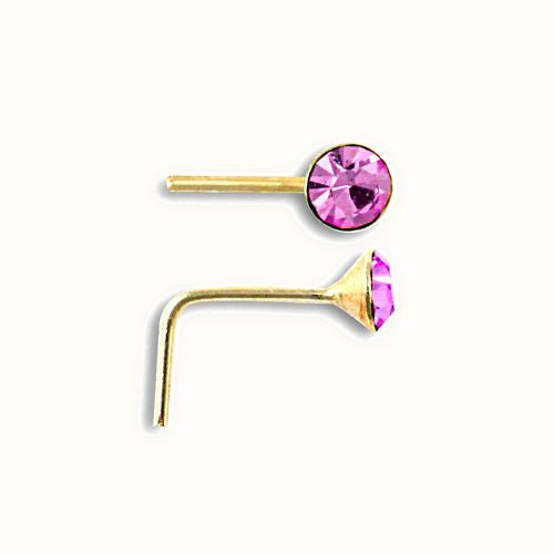 9ct Yellow Gold Nose Stud