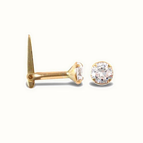 9ct Yellow Gold Nose Stud