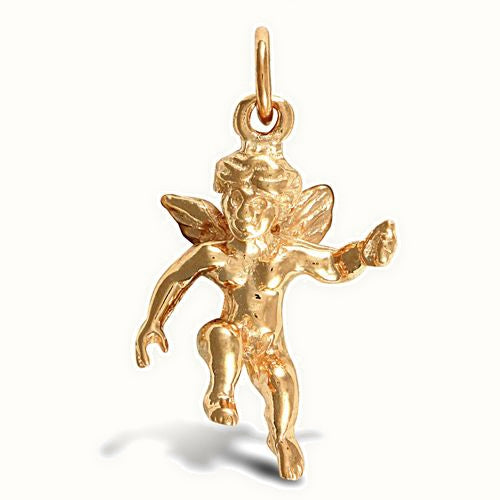 9ct Yellow Gold Cherub Pendant