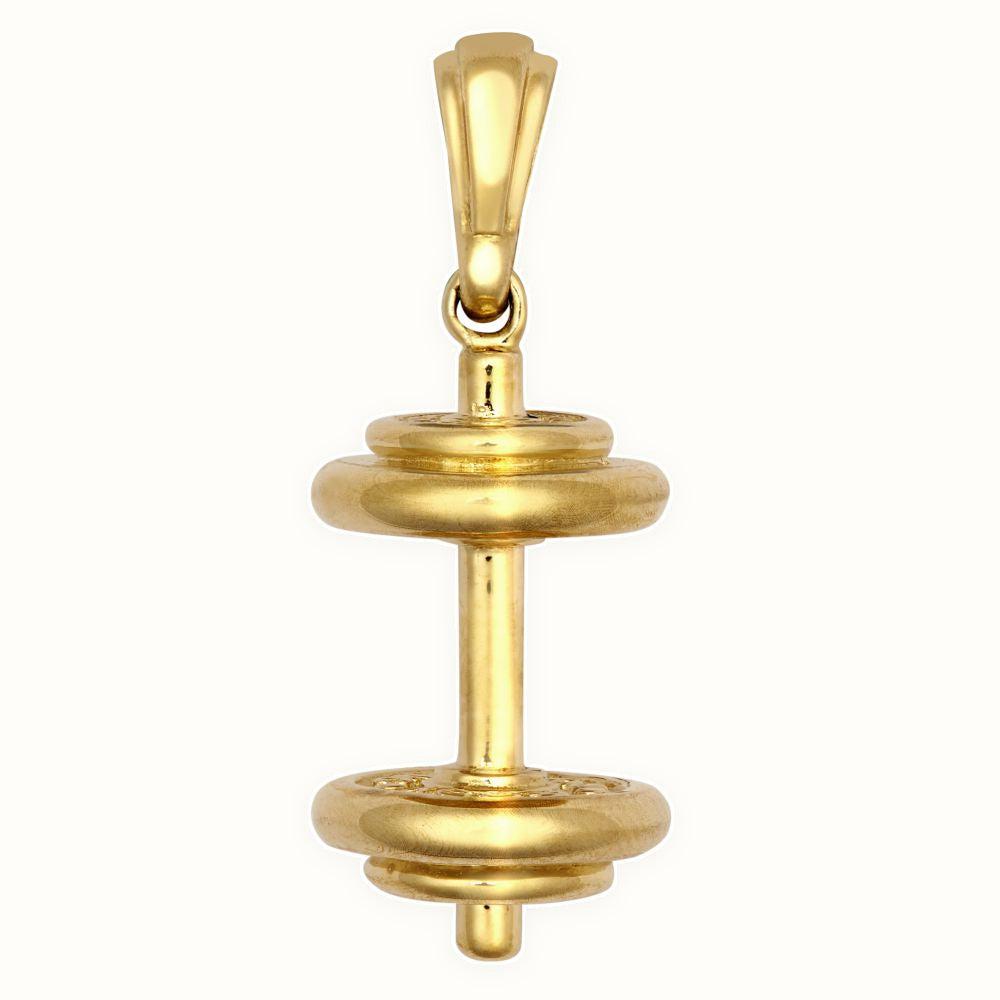 9ct Yellow Dumbbell Pendant