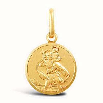 9ct Yellow Gold St Christopher Pendant