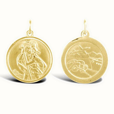 9ct Yellow Gold St Christopher Pendant