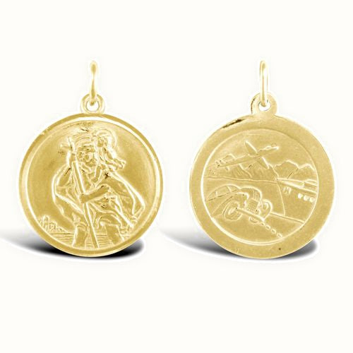 9ct Yellow Gold St Christopher Pendant