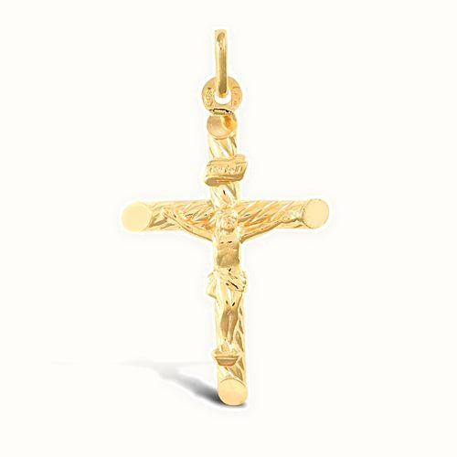 9ct Yellow Gold Crucifix