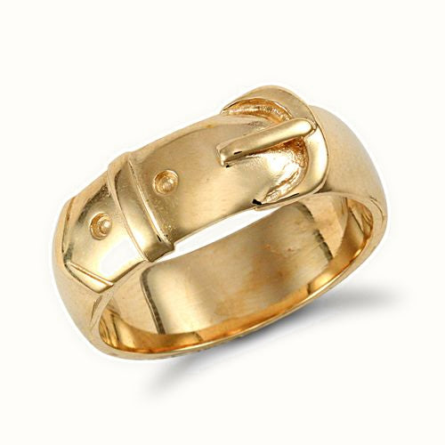 9ct Yellow Gold Buckle Ring