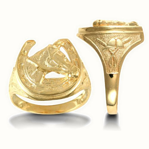 9ct Yellow Gold Horse Shoe Ring