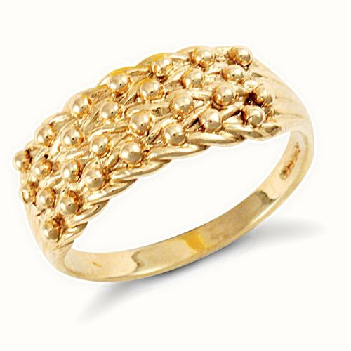 9ct Yellow Gold Keeper Ring